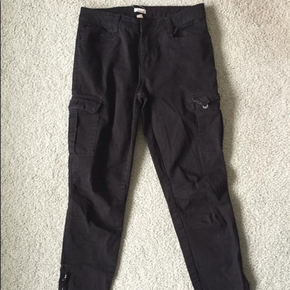 Black cargo pants